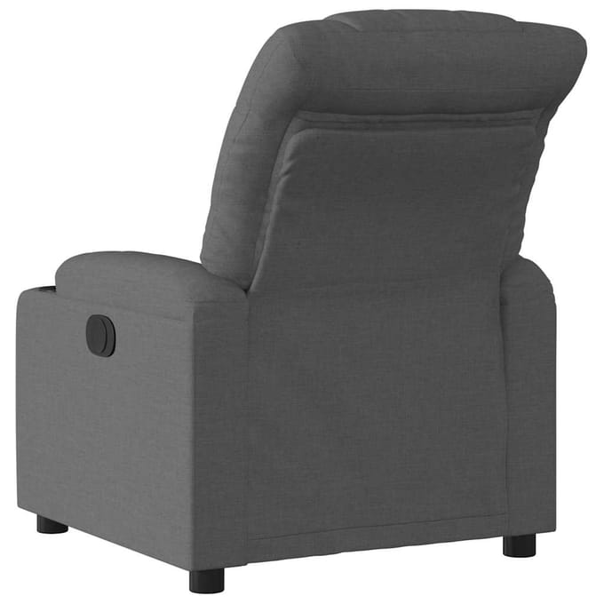 vidaXL - Fauteuil - verstelbaar - stof - donkergrijs