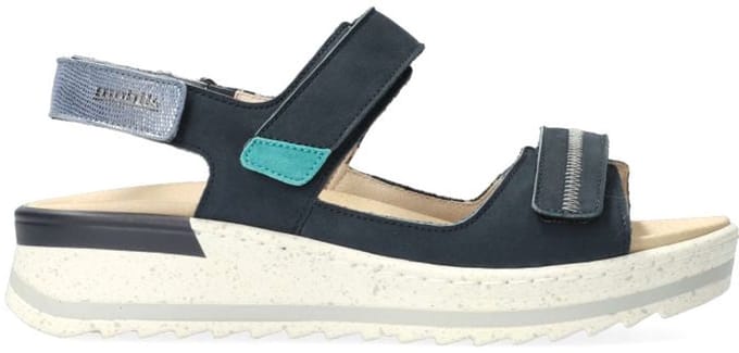 Mephisto Mobils Elora - dames sandaal - Blauw - maat 37 (EU) 4 (UK)