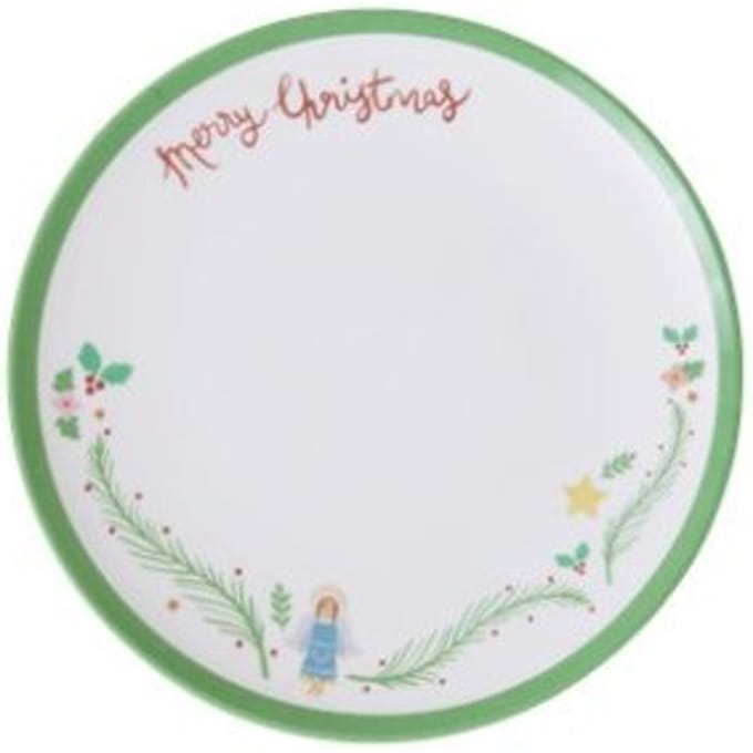 Rice kerst melamine bord x-mas angel print