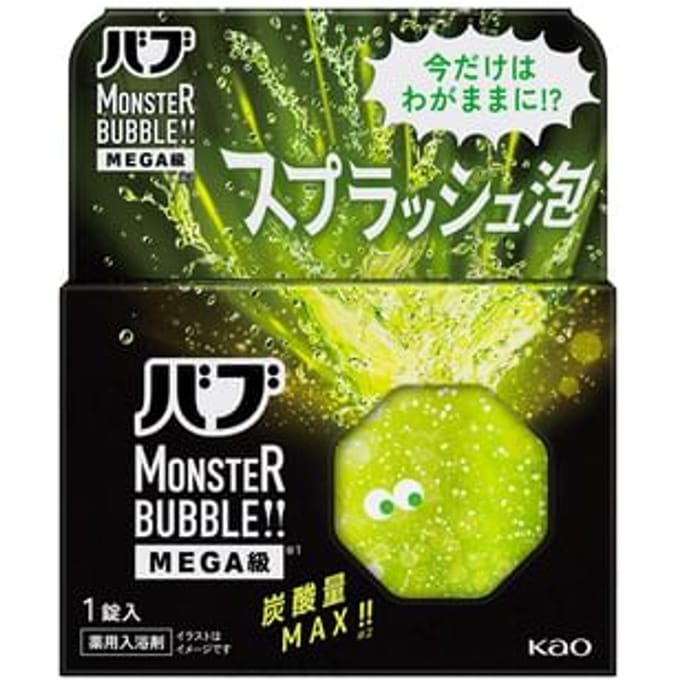 Kao - Bub Monster Bubble Mega Splash Foam Citrus Spark 1 pc