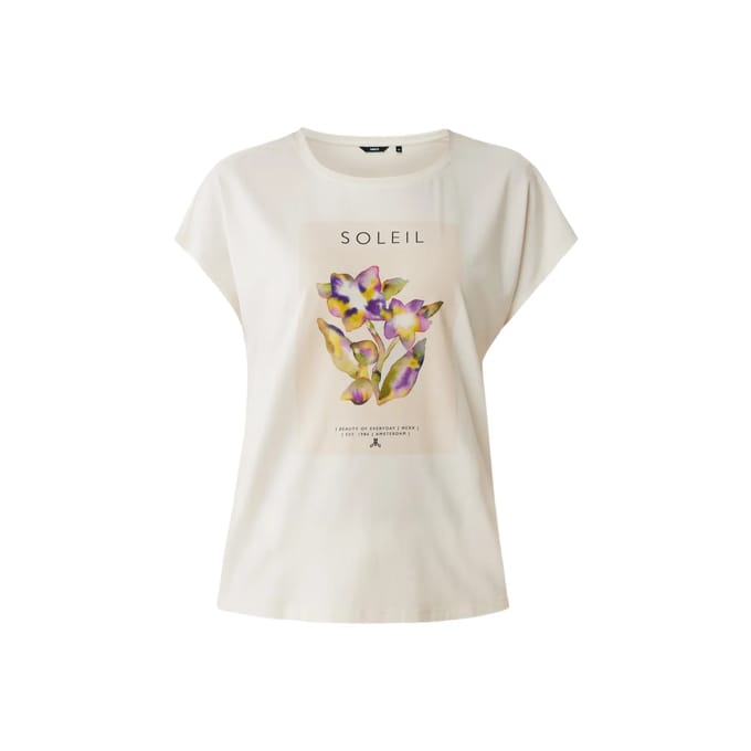 T-shirt bloemen aquarel vrouw Mexx