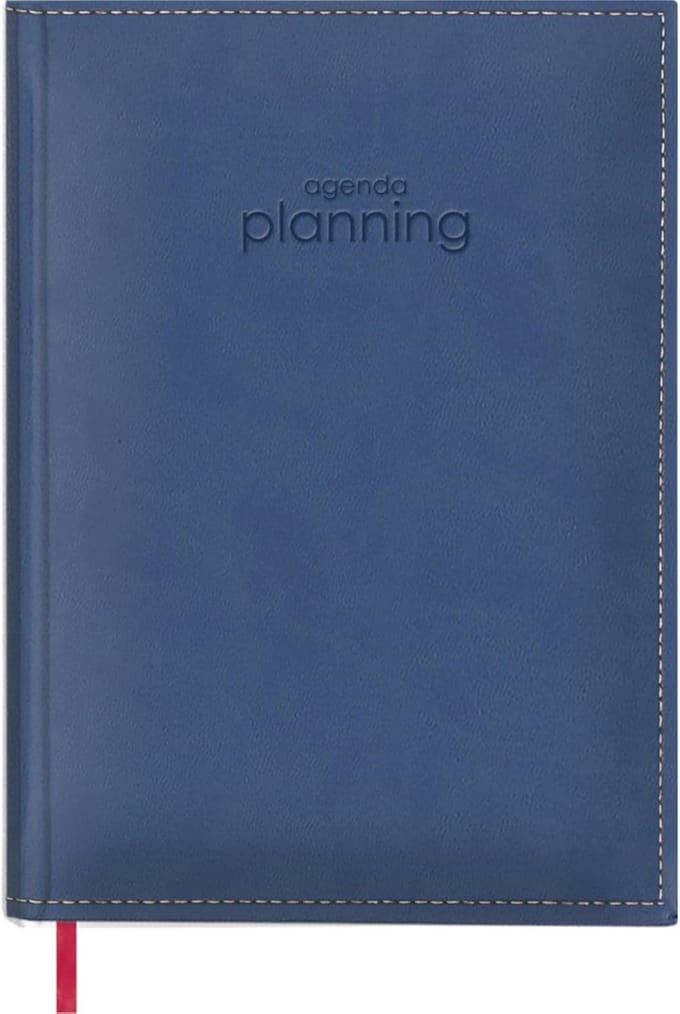 Boekingsboek A4 Kunstleer Omslag Dagplanner 384 Pagina's Wit Papier