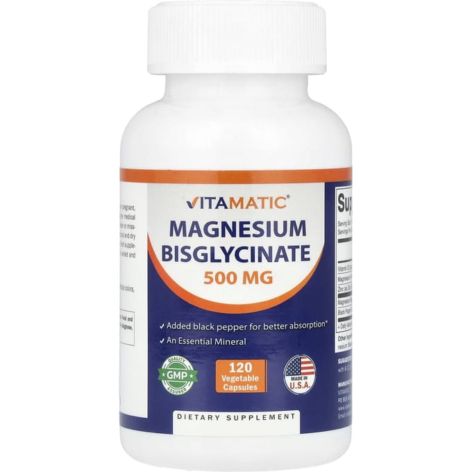Magnesium Bisglycinaat, 120 Capsules