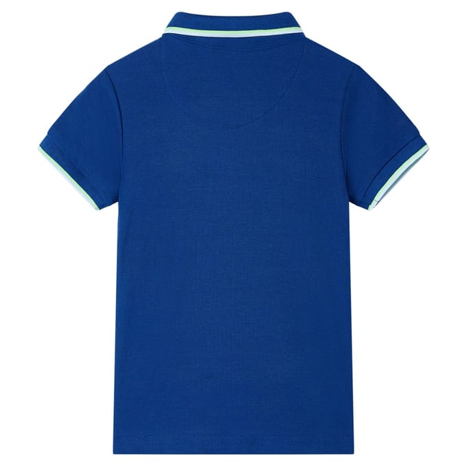 vidaXL Kinderpoloshirt 140 donkerblauw
