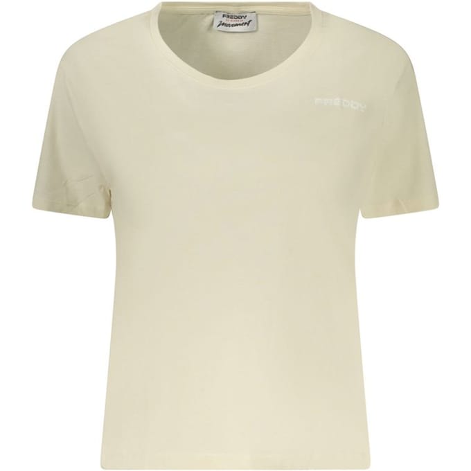 Freddy Beige Katoenen Dames T-shirt
