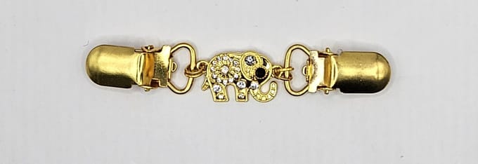 Frutsels by Es - Vestclip - vestsluiting -olifant - goudkleurig