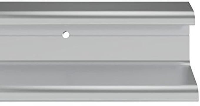 Regenscherm met dubbele vin Weerbalk Aluminium - 914 mm (3'0")