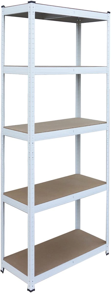 zware laststelling - 60x180x30 cm - wit - bruin