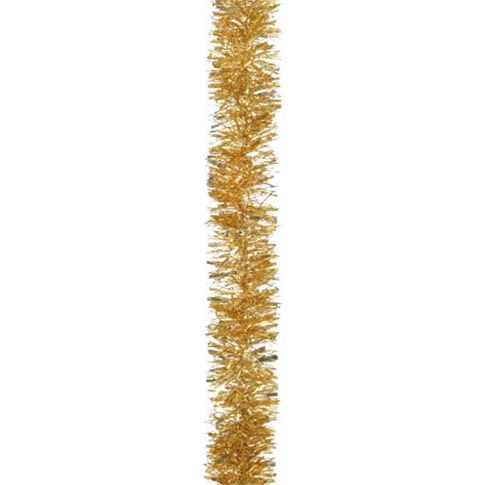 Feestelijke gouden glitterslinger - 200x10cm