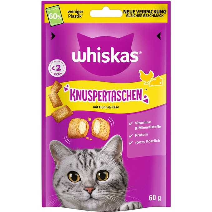 Whiskas Temptations - Kip & Kaas 60 g