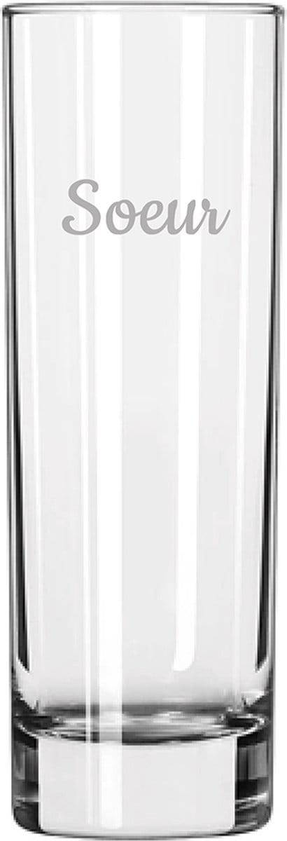 Longdrinkglas gegraveerd - 22cl - Soeur