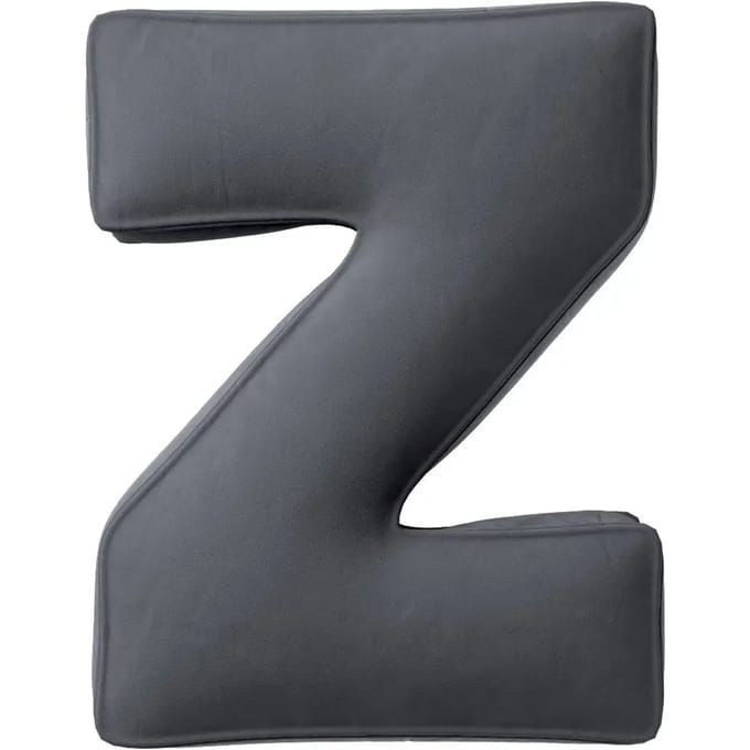Kussen letter z Yellow Tipi Posh Velvet