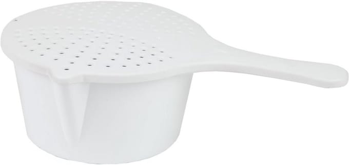 Magnetron Kookpot - Zeef Deksel - Snel Koken - Ingebouwde Zeef - 26.7 cm - Wit