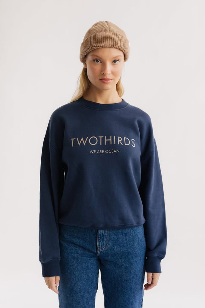 TWOTHIRDS Neuhaus Sweatshirts Navy Größe: M | Longsleeves Outlet | Damen | Blau