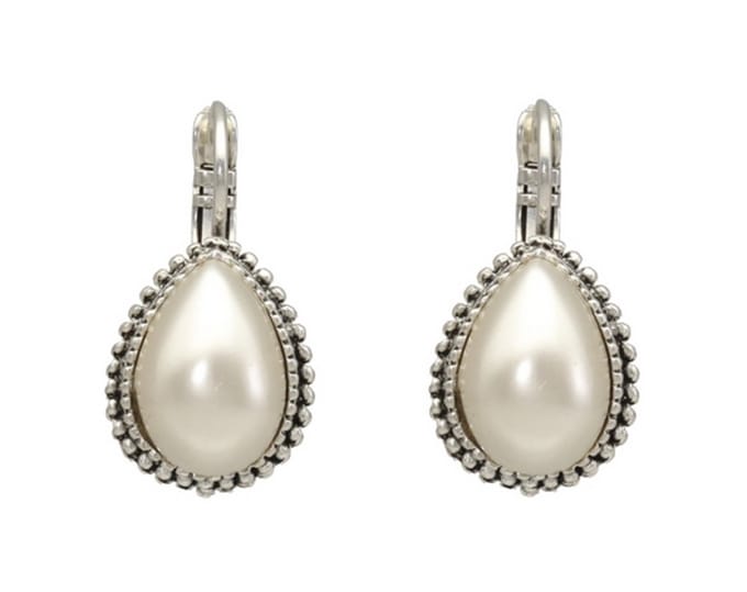 Camps & Camps Oorhangers 1A029 Pearl White