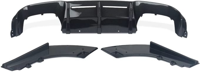 Achterdiffuser - Carbon Look - Voor BMW F87 M2/M2 Competition (2016-2020) - Performance Stijl