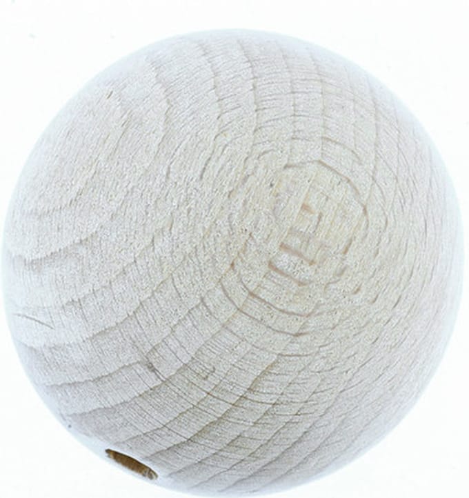 0856-505 Houten kralen natuur 50 mm gat 8 mm