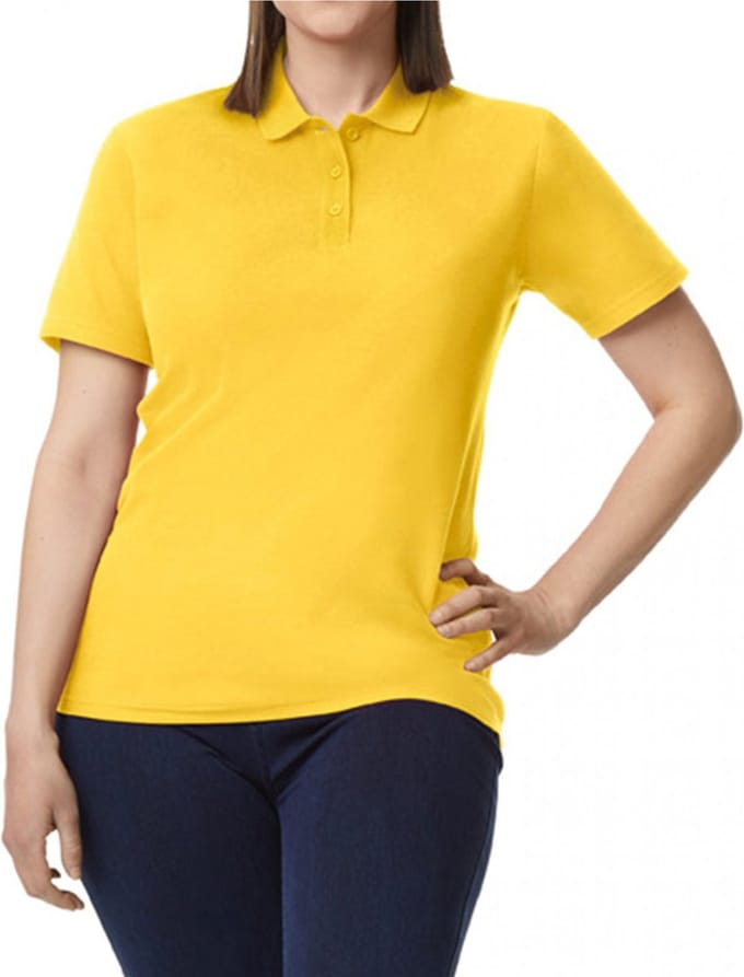 Gildan Damespolo Softstyle Dubbele piqué GI64800L - Daisy - XXL