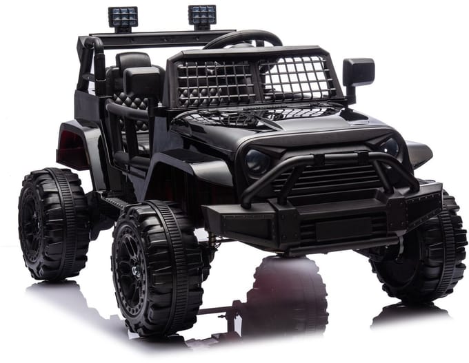 Jeep 12V Kinderauto Zwart