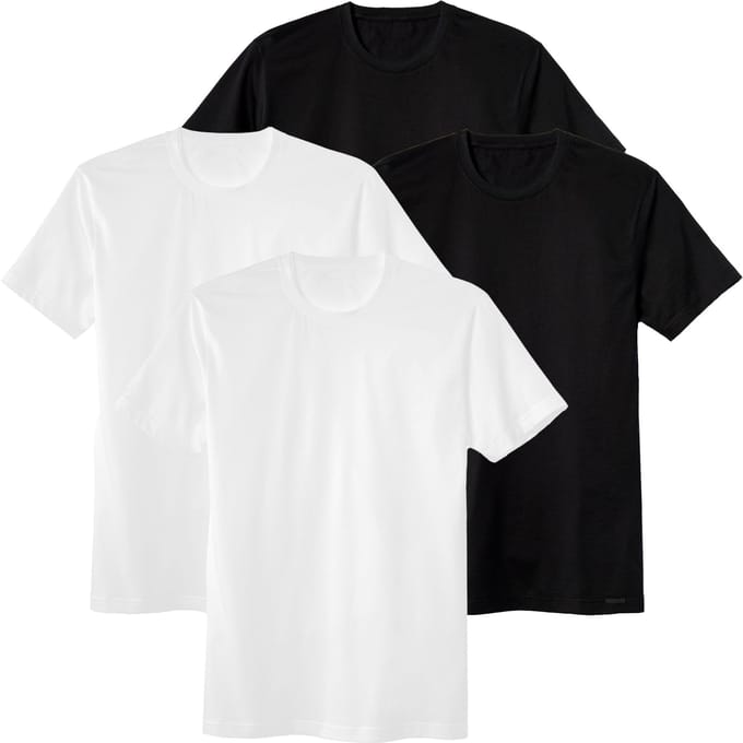 CALIDA T-shirt MEN T-Shirt 2PACK Benefit 100% cotton Verpakking van 4