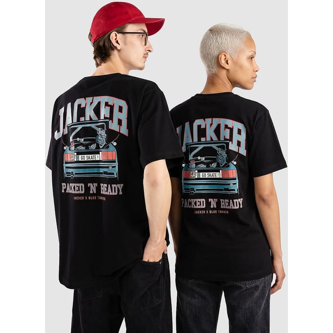 Jacker X Blue Tomato Go Skate T-Shirt zwart