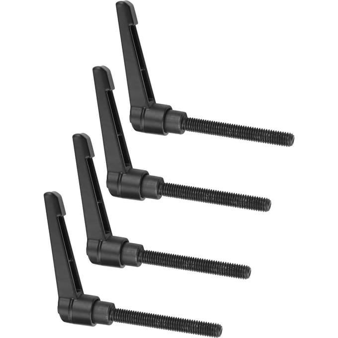 4 STKS Metalen Machineknoppen Verstelbare Bevestigingshandgreep M8 Buitendraad (80 mm)