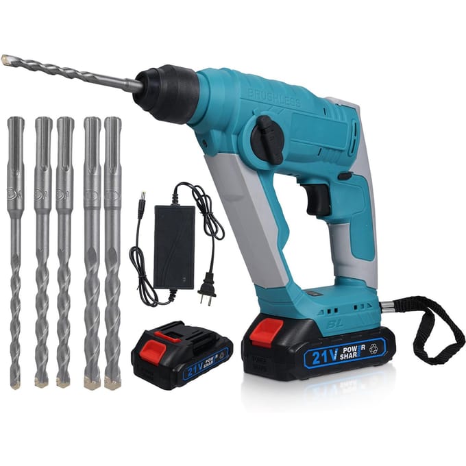 Marteau électrique 21V sans balais 2.0J Marteau électrique sans fil robuste Jackhammer Démarrage précis US