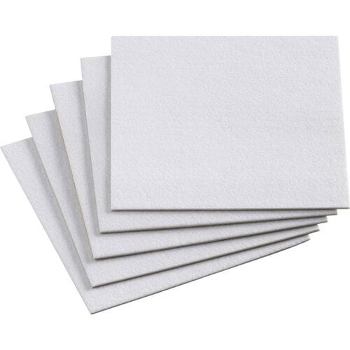 Metafranc WU0645546 Viltdoppen Vierkant, Zelfklevend Wit (l x b x h) 200 x 200 x 3 mm 1 set(s) Package