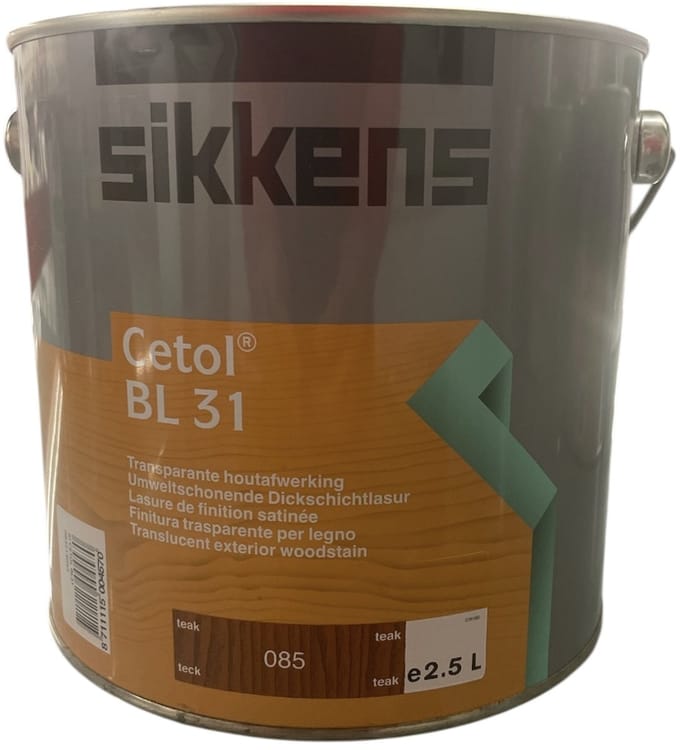 Sikkens Cetol BL 31 - Transparant Teak - 2.5 Liter