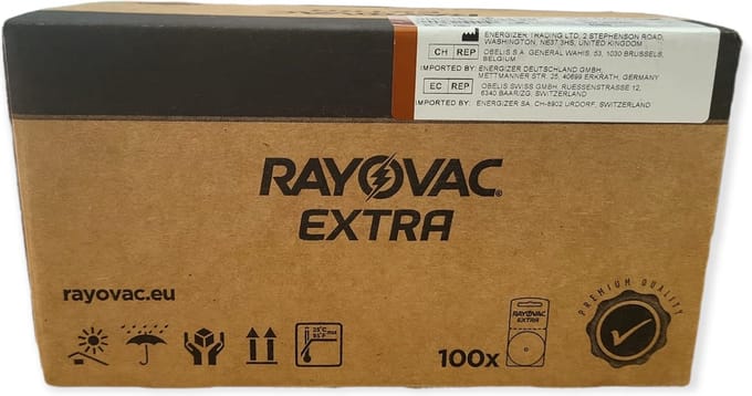 Rayovac Extra grootverpakking P312 660 batterijen