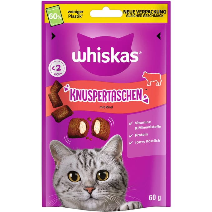 Whiskas Temptations - Rund 60 g