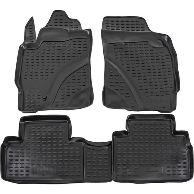 Tapis de sol - Tribute - Compatible Ford Maverick 2001-2007 - Caoutchouc 3D - Toutes saisons - Set