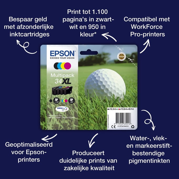 Epson 34XL - Inktcartridge / Multipack