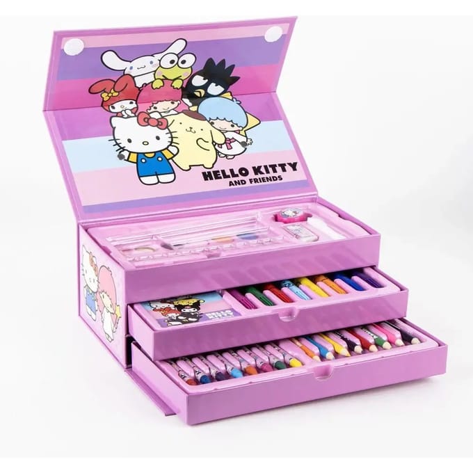 Hello Kitty Tekenset – Knutselen Meisjes – 44-delig Kleuren
