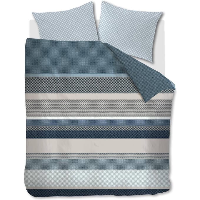 Beddinghouse Lennart dekbedovertrek - - 200x200/220 - Blauw