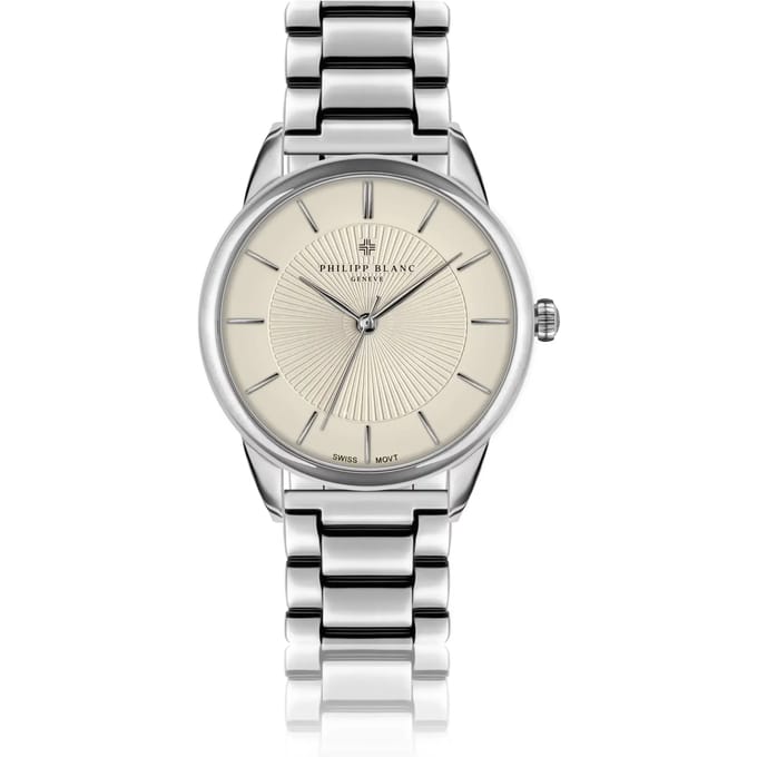 Zilveren horloge Philipp Blanc Silver