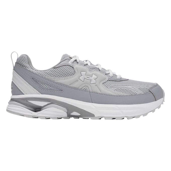 Under Armour Dames Apparition Tech Logo Leren Sneakers (Frost Grijs)