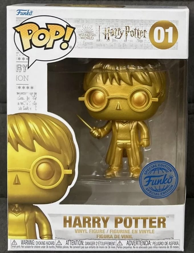 Funko POP Harry Potter #01 GOLD-SPECIAL EDITION-Collectible
