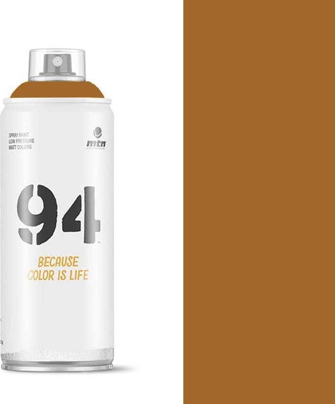MTN94 Chiapas Bruine spuitverf - 400ml lage druk en matte afwerking