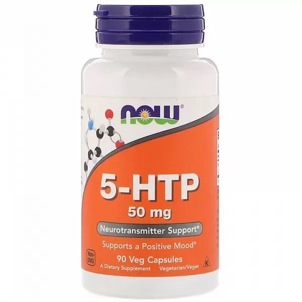 Now Foods 5-HTP Capsules - 50 mg - 30 vegan capsules