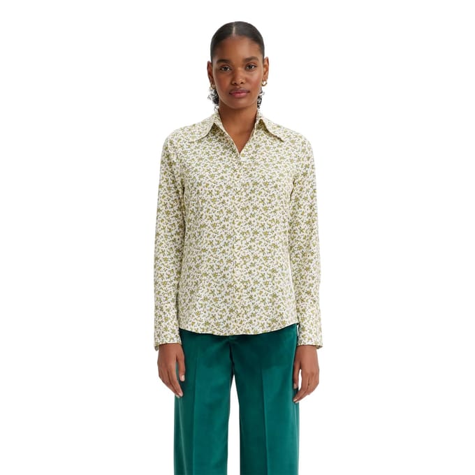 Levis Elodie-blouse met normale pasvorm voor dames (Mosgroen)