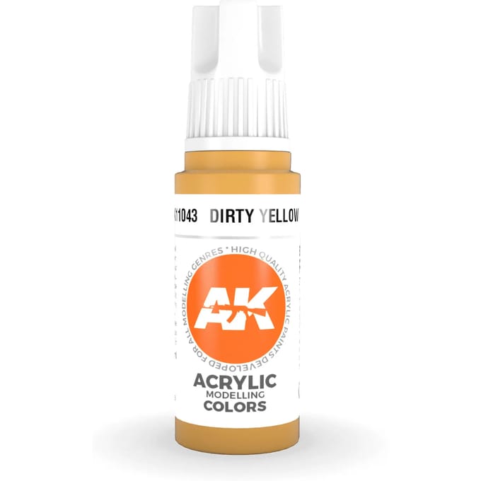 Dirty Yellow Acrylic Modelling Color - 17ml - AK-11043