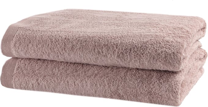 Casilin - Como - set van 2 douchelakens - 70x140cm -  Misty Pink - Roze