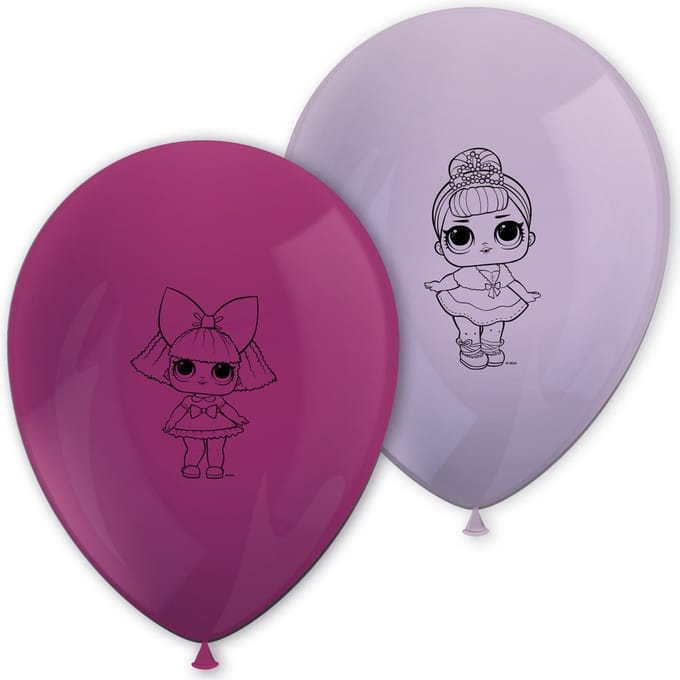 Vegaoo - 8 latex LOL Surprise ballonnen