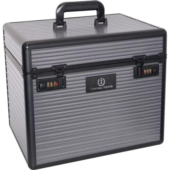RelaxPets - Imperial Riding - Groomingbox Shiny Classic - Darkgrey