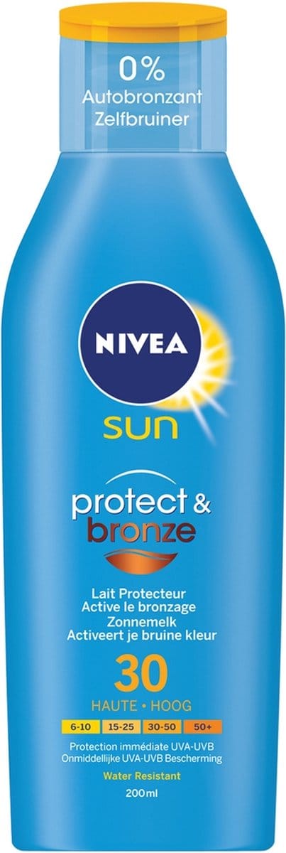 NIVEA SUN Protect & Bronze Zonnemelk SPF 30 - 200 ml