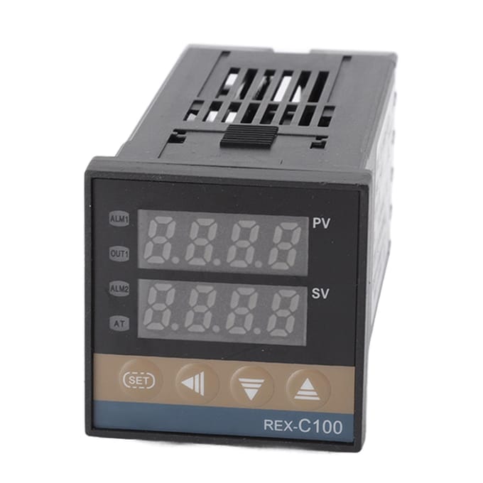 Digitale PID Thermostaat Set Snelle Reactie Kippenhok LED Temperatuurregelaar Temperatuursensor Relais Module Type 1 black