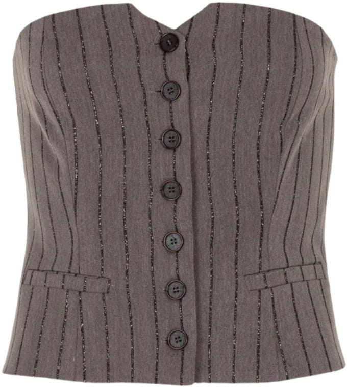 Freebird Gesile Gilet Grey Taglia: M | Magliette intime Outlet | Donna | Grigio