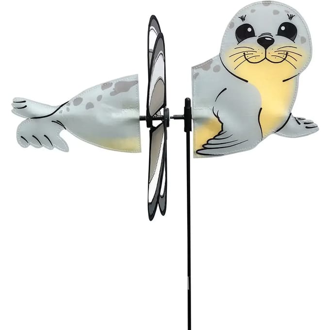Invento Windmolen Zeehond 63 X 32 Cm Polyester Grijs/beige