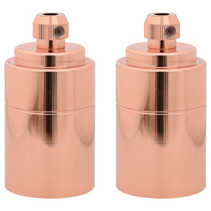 vidaXL Lamphouders 2 st roségoud E27